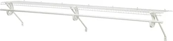Комплект вентилируемых полок ClosetMaid 5632 Super Slide с вешалкой для шкафа, 6 на 12 дюймов, белый