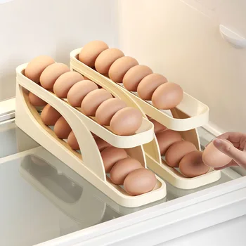 Коробка для хранения яиц, Органайзер для холодильника, Контейнеры для еды, Футляр для хранения свежих яиц, Держатель для яиц, Кухонные принадлежности для хранения