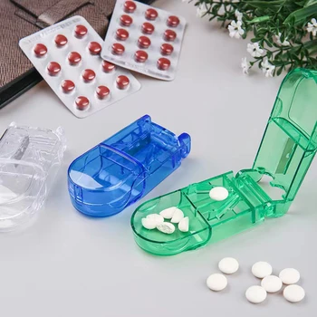 Коробочка для лекарств, капсулы для таблеток, резак для таблеток, разделитель, разделительный отсек, коробка для хранения портативных коробок для домашней медицины