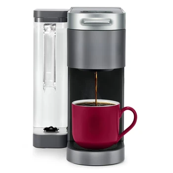 Кофеварка K-Cup Pod для приготовления кофе на одну порцию, технология Multipream, серая