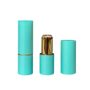 Круглый Пустой Алюминиевый Тюбик для губной помады 12,1 мм, Магнитная Косметическая упаковка, Высококачественный Зеленый Контейнер для Бальзама для губ, 15 шт.