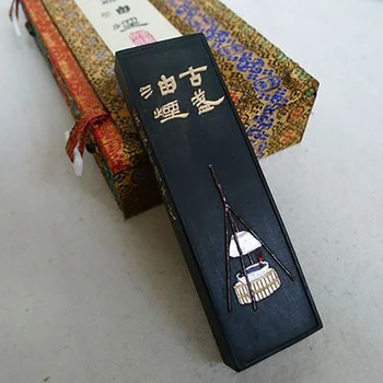 Масляный дым Guzhan, чернильная лампа, чаша, дым Shexian Laohu Kaiwen Hui, чернильный слиток, чернильный брусок, чернильный блок, старые чернила