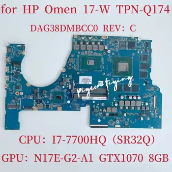 Материнская плата DAG38DMBCC0 для ноутбука HP OMEN 17-W Процессор: I7-7700HQ SR32Q Графический процессор: GTX1070 8 ГБ DDR4 915554-601 915554-001 Тест В порядке