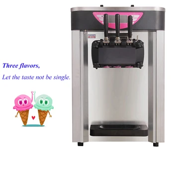 Машина для приготовления мороженого Со Столешницей из нержавеющей стали Коммерческого использования 3 Вида Мягкого Мороженого