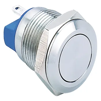 Мгновенный металлический кнопочный выключатель ELEWIND 12 мм из антивандальной нержавеющей стали (1НО) (PM121H-10/J/S)