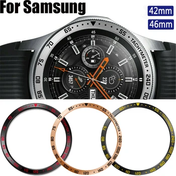 Металлический ободок Для Samsung Galaxy Watch 46 мм/42 мм, Клейкий чехол, ремешок для Gear S3 Frontier/S2 Classic, Аксессуары 46/42
