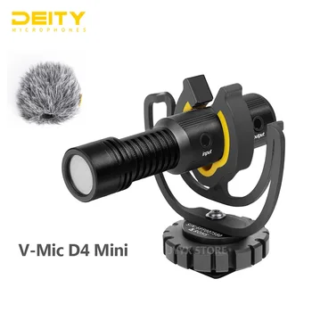 Мини-микрофон Deity V-Mic D4 TRS 3,5 мм Микрофонная головка Для Видеостудии Vlog Video Studio DSLR Камеры Мобильного телефона