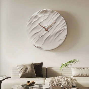 Минималистичные деревянные часы, настенные Винтажные модные часы на батарейках, Домашний простой декор для гостиной Horloge Murale Home