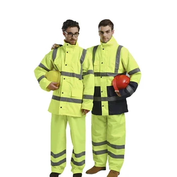 Мужская Защитная Рабочая куртка Со Светоотражающими полосками, Рабочая Одежда, Зимняя куртка-парка, Светоотражающая