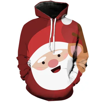 Мужская одежда 2021, Модные рождественские толстовки, повседневные спортивные костюмы Санта-Клауса, Большая Уродливая новинка, Снеговик с 3D принтом, капюшон