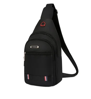 Нагрудная сумка, мужская сумка-мессенджер, сумка для отдыха, водонепроницаемая и износостойкая сумка через плечо из ткани Оксфорд, тренд на нагрудную сумку через плечо