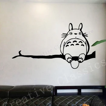 Наклейка на стену в стиле Ghibli Totoro 