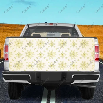 Наклейки с ретро-орнаментом для грузовиков Наклейка на заднюю дверь грузовика, наклейки на бампер, графика для легковых автомобилей, грузовиков, внедорожников