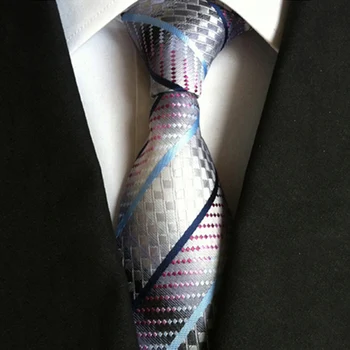 Новинка, мужские Шелковые галстуки с жаккардовым узором, свадебная вечеринка, Gravata, Повседневный полосатый галстук Шириной 8 см, Аксессуары для галстуков