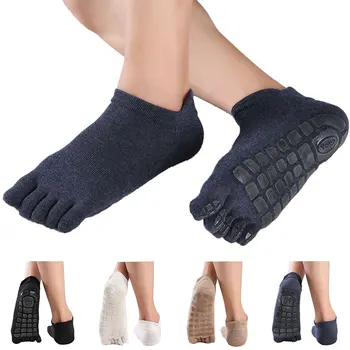 Новые Весенне-летние Носки с пятью пальцами, невидимые для Мужчин и мальчиков, Сетчатые дышащие компрессионные Носки без носков