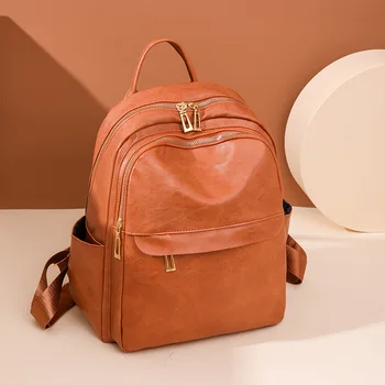Новый повседневный рюкзак из искусственной кожи, женская модная дорожная сумка, рюкзак