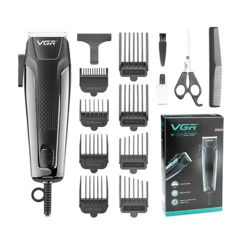 Оборудование для парикмахерской VGR V-120 Машина для стрижки волос Переменного тока Мощная профессиональная электрическая машинка для стрижки волос для мужчин