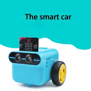 Обучающий набор Microbit Kids Programmable Robot Maker с расширенными строительными блоками для отслеживания препятствий Avent Smart Car