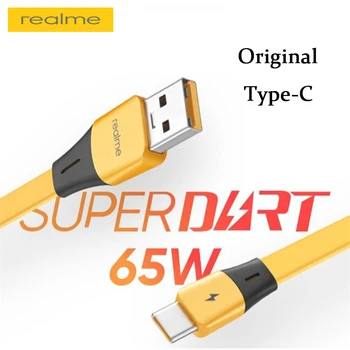 Оригинальный USB-кабель Realme Type-C Мощностью 65 Вт для сверхбыстрой зарядки, подходит для быстрой зарядки Xiaomi Huawei Lenovo, передачи данных