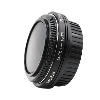Переходное кольцо для крепления LingoFoto FD-EOS с Корректирующим стеклом и кольцом диафрагмы для объектива Canon FD mount к камере Canon EOS EF Mount
