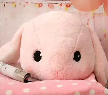 Плюшевый кролик в стиле Лолиты 35 см, Милая мягкая подушка В виде кролика, Застенчивый Кролик, Принцесса, милая кукла, Лоппи Кролик, Рождественский детский подарок