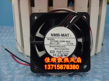 Подлинный оригинальный вентилятор NMB 6025 24V 0.17A 2410ML-05W-B69 с 3 проводами