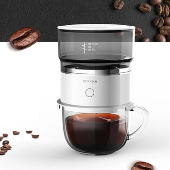 Портативная кофемашина для ручной варки Кофе, Мини-Капельный фильтр из нержавеющей стали, Автоматическая Кофеварка Для Приготовления Капельниц Для путешествий
