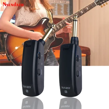 Портативный AU688-U Беспроводной музыкальный аудиопередатчик-приемник, беспроводной USB перезаряжаемый гитарный аудиоприемник для гитары, укулеле