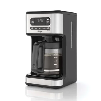 Программируемая кофеварка Mr. Coffee с подсветкой на 14 чашек из нержавеющей стали