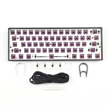 Прокладка GK61 V3 Lite RGB С возможностью горячей замены Программируемых Проводных переключателей MX Механическая клавиатура DIY kit