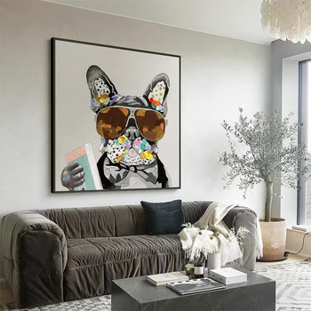 Рисованная картина маслом абстрактный зодиак животных современная гостиная фон настенная декоративная роспись детская комната спальня