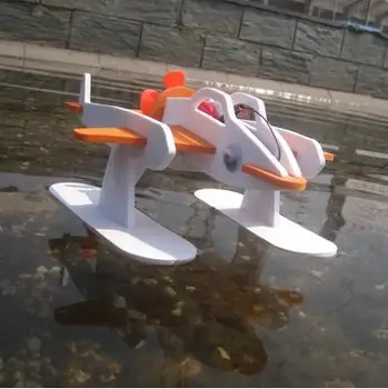 Рыба-Робот Электрическая Ветровая Сборка Модель Весла Развивающие Игрушки Подарки для Детей Электронная Лодка и Корабль 2021