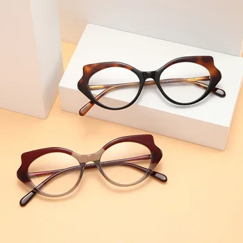 Сверхлегкая оправа для ближнего зрения с уксусной кислотой WS6008, новейшие женские полнокадровые очки с защитой от синего цвета в форме бабочки