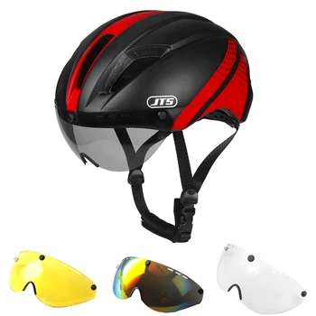 Сверхлегкий велосипедный шлем, мужской и женский велосипед, встроенная дорожная вентиляция, спортивная безопасность, велосипедный шлем, магнитная защита для глаз