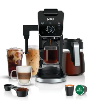 Система приготовления кофе Ninja Dualbrew Specialty, одноразовая, совместимая с K-Cup Pod, Капельная кофеварка на 12 чашек
