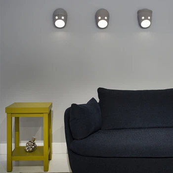 Скандинавские постмодернистские минималистичные голландские дизайнерские лампы, Креативная Персонализированная Маска для гостиной, спальни, прохода, светодиодный настенный светильник