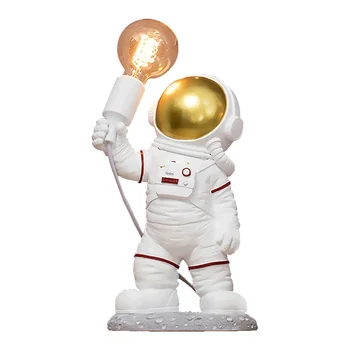 Скульптура космического человека, Статуя Астронавта, 3D печать Луны, Настенный светильник, Ins, Вставляемая Прикроватная лампа для спальни, Креативный подарок, украшение прохода