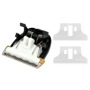 Сменное керамическое лезвие для стрижки волос, 2 шт., Электрическая Машинка для стрижки волос, Триммер, черный и белый
