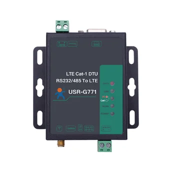 Сотовый модем USR-G771-E LTE CAT 1 Поддерживает прозрачную передачу данных LTE и GSM TCP UDP Интерфейсы RS232 RS485 с разъемом для SIM-карты
