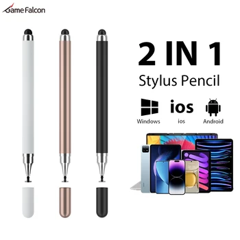 Стилус-карандаш 2 В 1 Планшетный Телефон Apple Android Для Ipad Pro 11 Air Mini 2022 Iphone 14 Max Touch Pen Аксессуары Для Рисования Стилусом