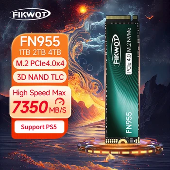 Твердотельный накопитель Fikwot FN955 7350 МБ/с./с. 1 ТБ 2 ТБ 4 ТБ PCIe4.0x4 M.2 2280 NVMe 1,4 Внутренний твердотельный накопитель SSD для ноутбука PS5 Настольный ПК