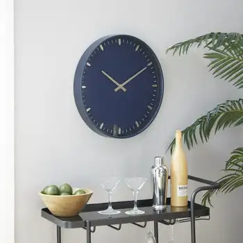 Темно-синие Стеклянные настенные часы с золотыми вставками, светодиодные часы, Настенные Часы, Художественный декор стен, Reloj, светодиодные часы, цифровой Yk room decor Tabl