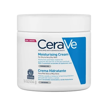 Увлажняющий крем CeraVe для тела и лица Увлажняющий крем для сухой кожи Крем для тела с гиалуроновой кислотой и керамидами 85 г 340 г 454 г