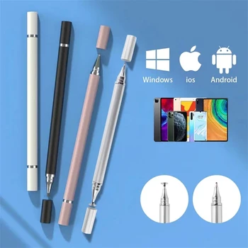 Универсальный стилус 2 в 1 для планшета, мобильного телефона Android ios, iPad, Аксессуаров, планшета для рисования, емкостного экрана, сенсорной ручки, НОВОГО