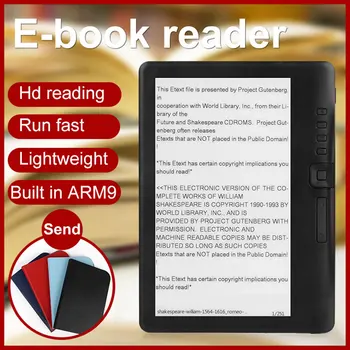 Устройство для чтения электронных книг с 7-дюймовым HD TFT экраном, Цифровой MP3-Аудиоплеер, Планшет, Черный, 4 ГБ, штепсельная вилка США