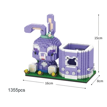 Фигурки парка Дисней Уорлд, микро-алмазный блок, контейнер для кролика Disneyland StellaLou, строительный кирпич, развивающая игрушка nanobrick