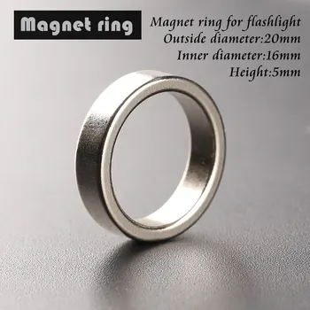 Фонарик хвостовой магнит магнитное кольцо 20 * 16 * 5 мм кольцо наружный диаметр 20 мм, внутренний диаметр 16 мм, высота 5 мм