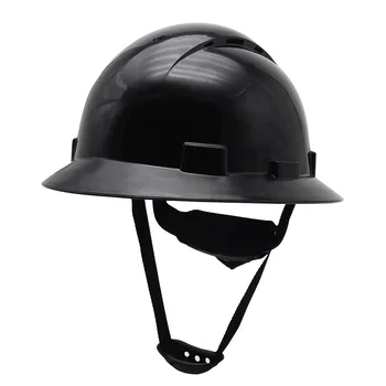 Черный защитный шлем, Дышащий для строительных работ, шлем промышленной безопасности, Солнцезащитная каска, Защита от ударов
