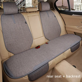 Чехол для автокресла Luamaty, Кожаная подушка для защиты сиденья из льна, Защитная накладка для автомобильных сидений, Автомобильные чехлы, коврик