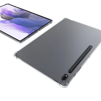 Чехол Для планшета Samsung Galaxy Tab S7 Plus FE 11 12,4 2020 T730 T735 T870 T736B T970 T976B Мягкая Силиконовая Оболочка Противоударный Чехол